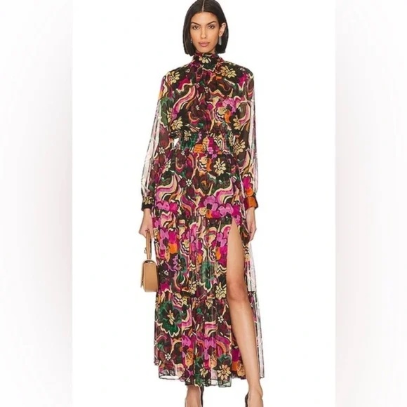 NWT MISA LOS ANGELES Daphne Dress in Floral Groove - Picture 1 of 2